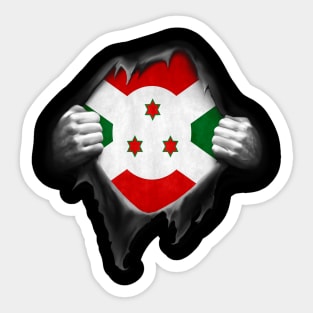 Burundi Flag Burundian Roots DNA Pride Gift Sticker